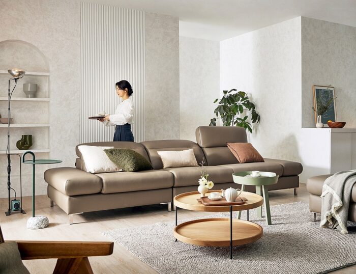 Sofa băng da MS046