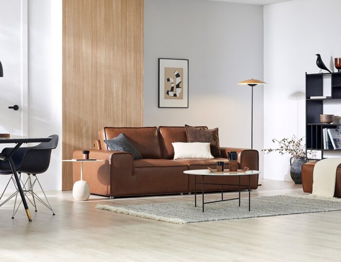 Sofa băng da MS117 3