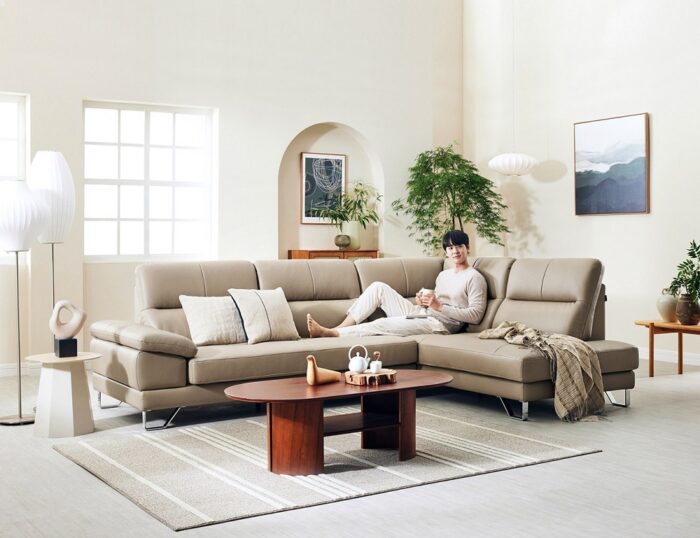 Sofa góc da MS076