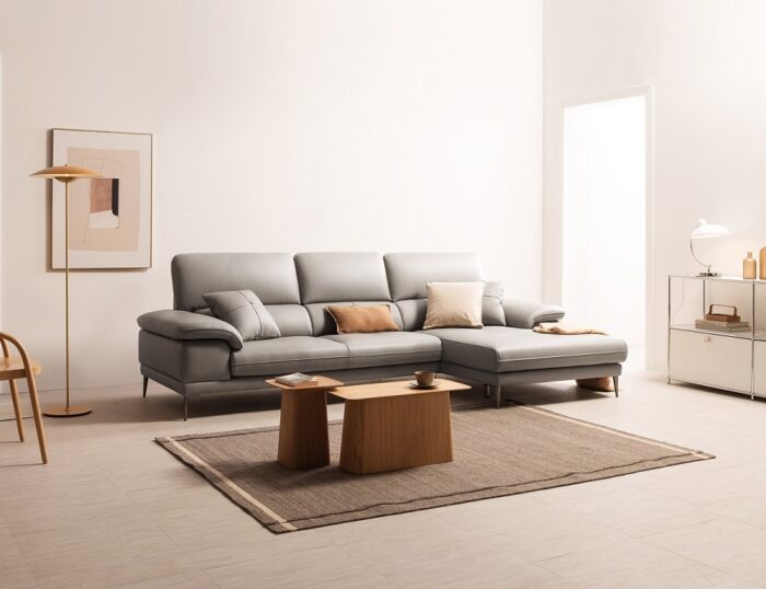 Sofa góc da MS095
