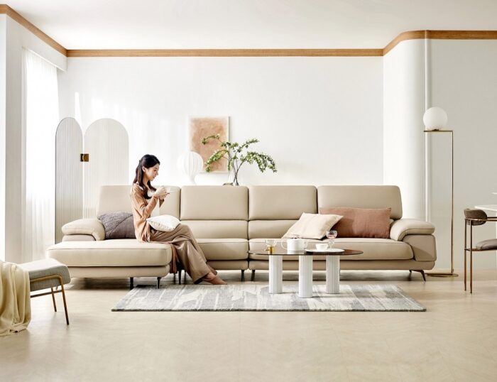 Sofa góc da MS108 2