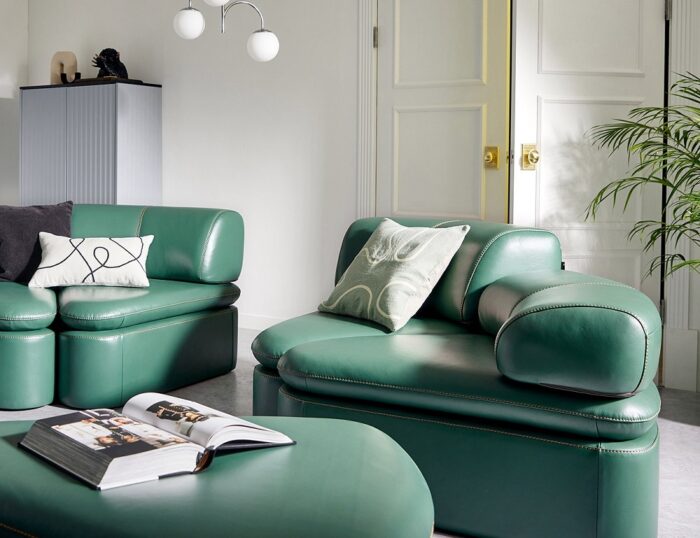 Sofa góc da MS122 3
